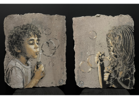 Soap Bubbles - petit mur - medio - dittico